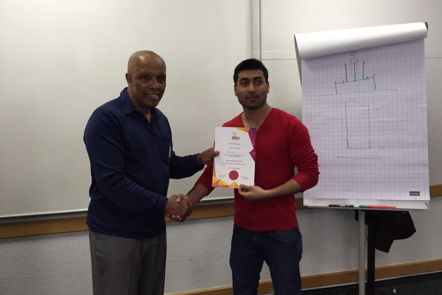 Umpiring course with John Holder