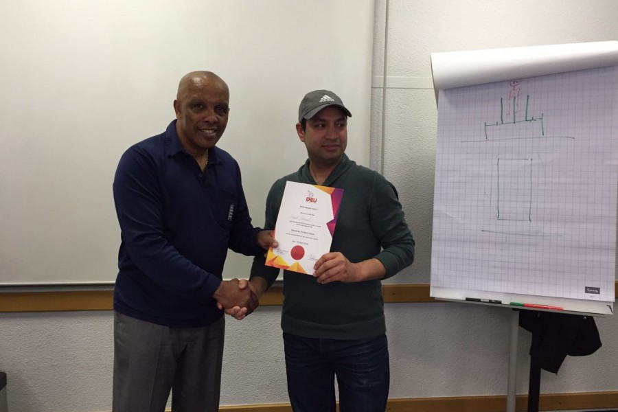 Umpiring course with John Holder
