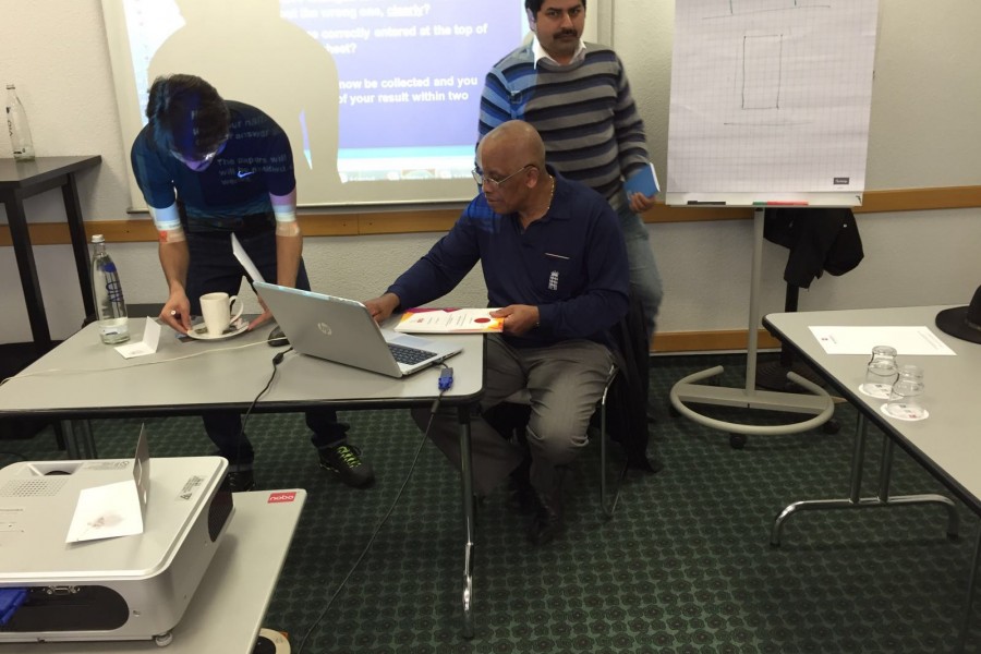Umpiring course with John Holder